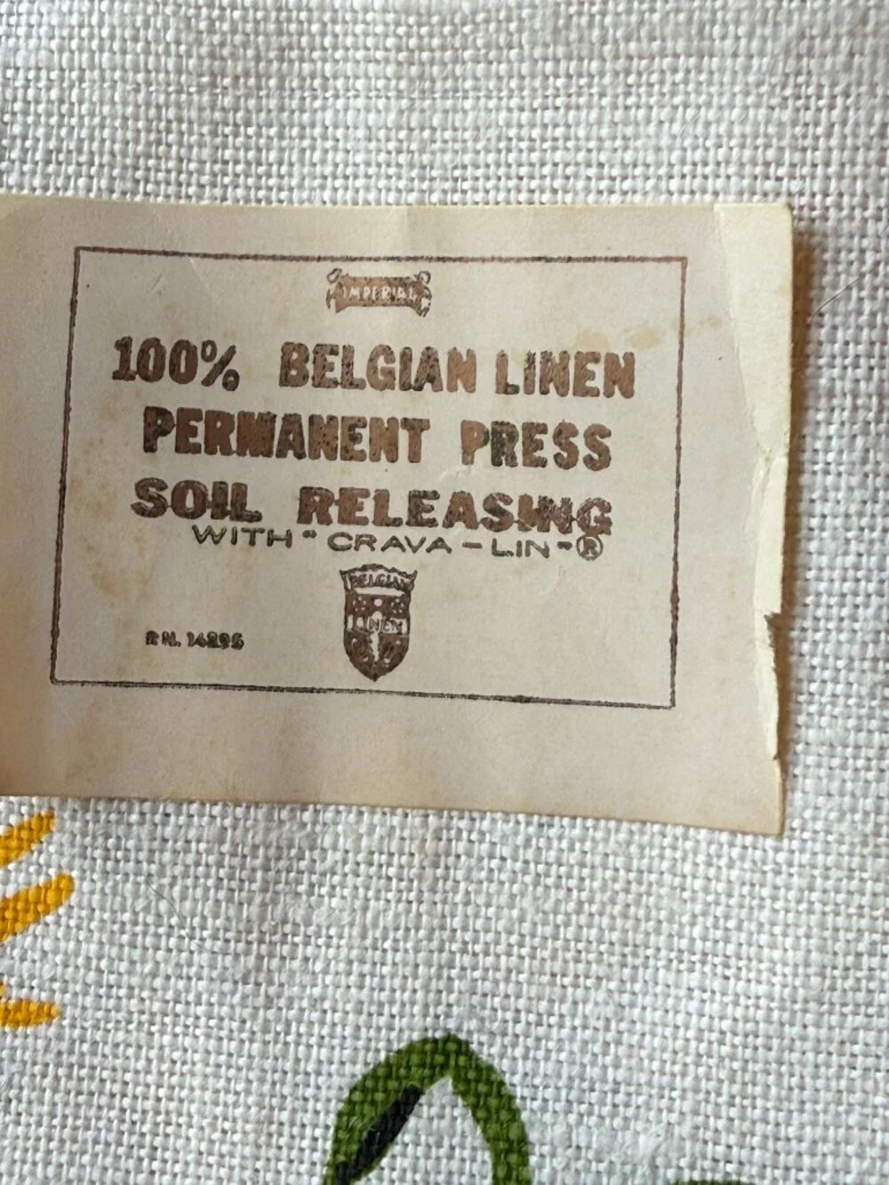 2 Vintage Belgian Linen Tea Towels